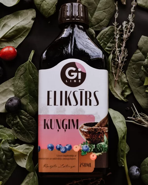 eliksīrs sirups Kuņģim Giline