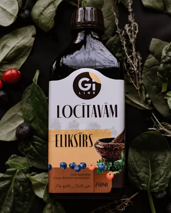 eliksirs sirups Locitavam Giline